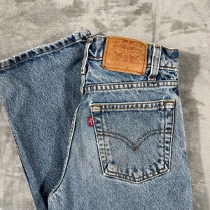 Levis 550 Relaxed Denim Jeans Women's Size 14 Reg Blue Straight 90s